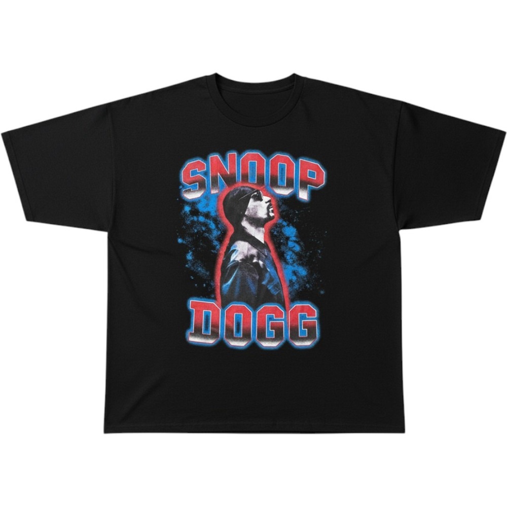 Dogg Supply by Snoop Dogg Graphic T-Shirt Mens 2XL Black Short Sleeve Rap Tee